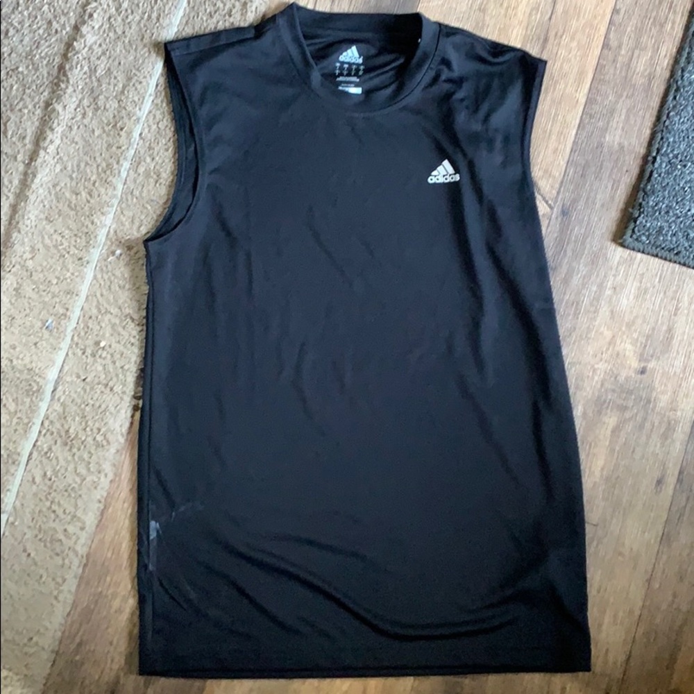 NWT Adidas Black Tank-Top. Sz Small